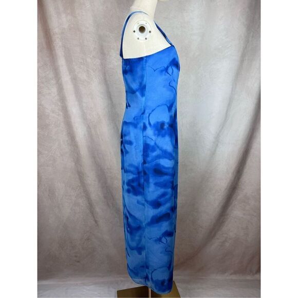 Vintage 1990s XL Blue Semi Formal Gown Prom Plus Size  Celestial - Picture 7 of 8